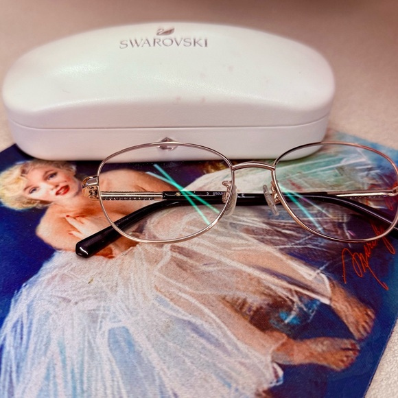 Swarovski Eye Glass Frame w/ Case - Picture 3 of 6